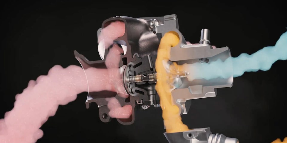 Diseño e integración del turbo al motor de GMC Canyon 2026, pickup mediana