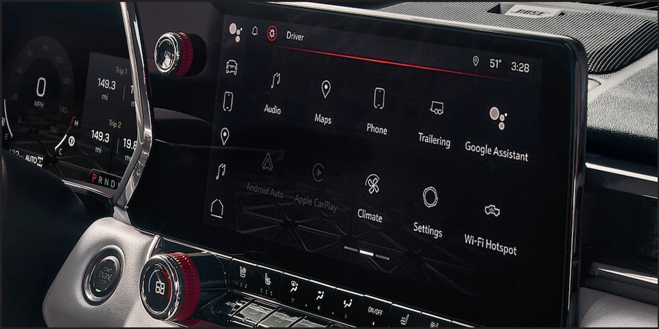 Sistema de infoentretenimiento de 11.3 pulgadas en GMC Canyon 2026