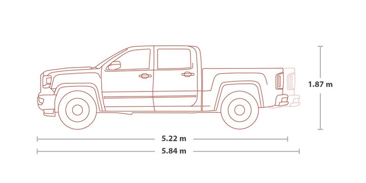 Cuanto Mide De Alto Una Camioneta www.gmc.com.mx
