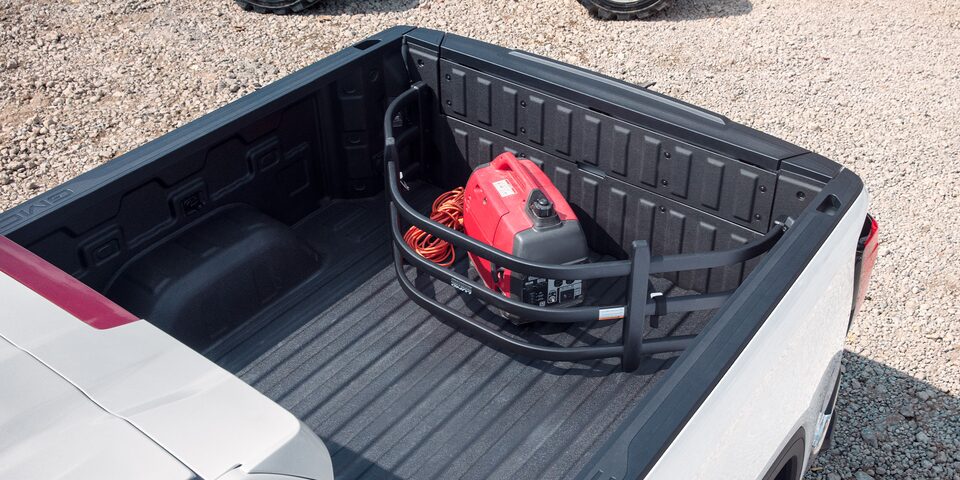 Bedliner con bolsas de almacenamiento integradas y logo GMC para camioneta Sierra 2022