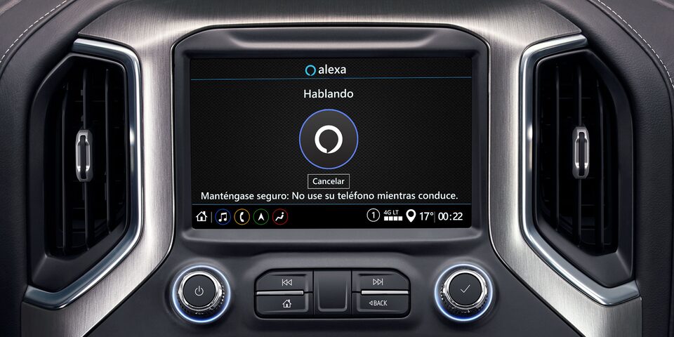 Conectividad con Alexa de la camioneta pickup Sierra 2022